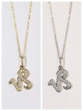 Load image into Gallery viewer, LUOWEND 18K White or Yellow Gold Natural Diamond Necklace for Women