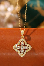 Load image into Gallery viewer, LUOWEND 18K Yellow Gold Natural Diamond Pendant Necklace for Women