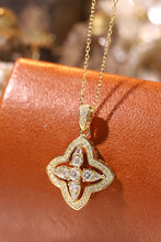 Load image into Gallery viewer, LUOWEND 18K Yellow Gold Natural Diamond Pendant Necklace for Women