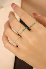 Load image into Gallery viewer, LUOWEND 18K Yellow Gold Real Natural Emerald Ring for Women