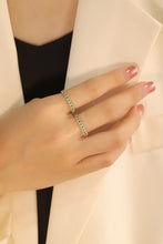 Load image into Gallery viewer, LUOWEND 18K Yellow Gold Real Natural Emerald Ring for Women