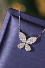 Load image into Gallery viewer, LUOWEND 18K White Gold Natural Diamond Pendant Necklace for Women