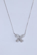Load image into Gallery viewer, LUOWEND 18K White Gold Natural Diamond Pendant Necklace for Women