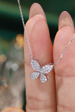 Load image into Gallery viewer, LUOWEND 18K White Gold Natural Diamond Pendant Necklace for Women