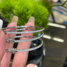 Load image into Gallery viewer, LUOWEND 18K White Gold Real Natural Diamond Bracelet for Women