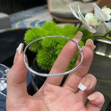 Load image into Gallery viewer, LUOWEND 18K White Gold Real Natural Diamond Bracelet for Women
