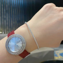 Load image into Gallery viewer, LUOWEND 18K White Gold Real Natural Diamond Bracelet for Women