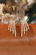 Load image into Gallery viewer, LUOWEND 18K Yellow Gold Natural Diamond Earrings for Women
