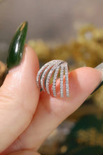 Load image into Gallery viewer, LUOWEND 18K White Gold Natural Diamond Earrings for Women