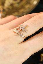 Load image into Gallery viewer, LUOWEND 18K Rose Gold Natural Diamond Ring for Women