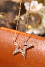 Load image into Gallery viewer, LUOWEND 18K Rose Gold Natural Diamond Pendant Necklace for Women