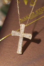 Load image into Gallery viewer, LUOWEND 18K Yellow Gold Natural Diamond Pendant Necklace for Women