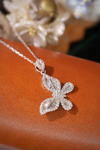 Load image into Gallery viewer, LUOWEND 18K White Gold Natural Diamond Pendant Necklace for Women