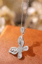 Load image into Gallery viewer, LUOWEND 18K White Gold Natural Diamond Pendant Necklace for Women