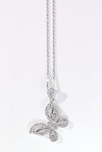 Load image into Gallery viewer, LUOWEND 18K White Gold Natural Diamond Pendant Necklace for Women