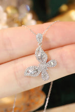 Load image into Gallery viewer, LUOWEND 18K White Gold Natural Diamond Pendant Necklace for Women