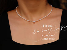 Load image into Gallery viewer, LUOWEND 18K Yellow Gold Real Natural Pearl Necklace for Women