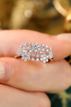 Load image into Gallery viewer, LUOWEND 18K White Gold Natural Diamond Ring for Women