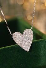 Load image into Gallery viewer, LUOWEND 18K White Gold Natural Diamond Pendant Necklace for Women