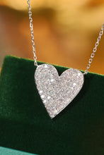 Load image into Gallery viewer, LUOWEND 18K White Gold Natural Diamond Pendant Necklace for Women