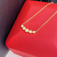 Load image into Gallery viewer, LUOWEND 18K Rose Gold Real Natural Diamond Pendant Necklace for Women