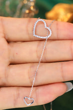 Load image into Gallery viewer, LUOWEND 18K White Gold Natural Diamond Necklace for Women