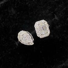 Load image into Gallery viewer, LUOWEND 18K White Gold Real Natural Diamond Ring for Women