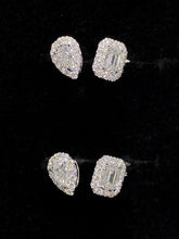 Load image into Gallery viewer, LUOWEND 18K White Gold Real Natural Diamond Ring for Women