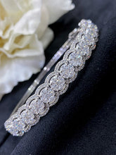 Load image into Gallery viewer, LUOWEND 18K White Gold Real Natural Diamond Bracelet for Women