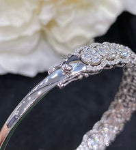 Load image into Gallery viewer, LUOWEND 18K White Gold Real Natural Diamond Bracelet for Women