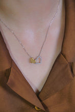 Load image into Gallery viewer, LUOWEND 18K White Gold Real Natural Diamond Pendant Necklace for Women