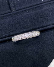 Load image into Gallery viewer, LUOWEND 18K White Gold Real Natural Diamond Ring for Women