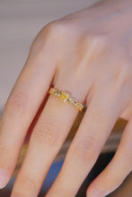 Load image into Gallery viewer, LUOWEND 18K Yellow Gold Real Natural Yellow Diamond Ring for Women