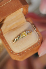 Load image into Gallery viewer, LUOWEND 18K Yellow Gold Real Natural Yellow Diamond Ring for Women