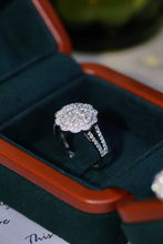 Load image into Gallery viewer, LUOWEND 18K White Gold Real Natural Diamond Ring for Women