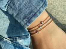 Load image into Gallery viewer, LUOWEND 18K White or Yellow or Rose Gold Natural Diamond Bracelet for Women