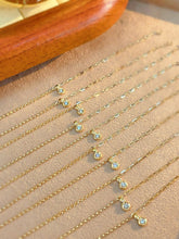 Load image into Gallery viewer, LUOWEND 18K Yellow Gold Natural Diamond Bracelet for Women