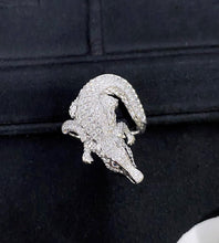 Load image into Gallery viewer, LUOWEND 18K White Gold Natural Diamond Ring for Women