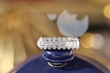 Load image into Gallery viewer, LUOWEND 18K White Gold Real Natural Diamond Ring for Women