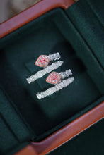 Load image into Gallery viewer, LUOWEND 18K White Gold Real Natural Pink Diamond Ring for Women