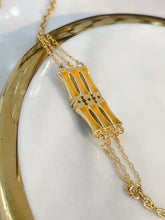 Load image into Gallery viewer, LUOWEND 18K Yellow Gold Natural Diamond Bracelet for Women