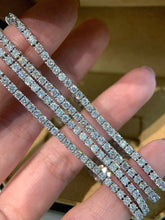 Load image into Gallery viewer, LUOWEND 18K White Gold Natural Diamond Bracelet for Women