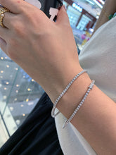 Load image into Gallery viewer, LUOWEND 18K White Gold Natural Diamond Bracelet for Women