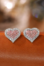 Load image into Gallery viewer, LUOWEND 18K White Gold Real Natural Pink Diamond Stud Earrings for Women