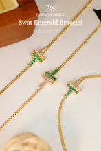 Load image into Gallery viewer, LUOWEND 18K Yellow Gold Real Natural Gemstone Bracelet for Women