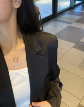 Load image into Gallery viewer, LUOWEND 18K Yellow Gold Natural Diamond Pendant Necklace for Women