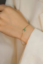 Load image into Gallery viewer, LUOWEND 18K Yellow Gold Real Natural Gemstone Bracelet for Women