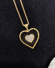 Load image into Gallery viewer, LUOWEND 18K Yellow Gold Natural Diamond Pendant Necklace for Women