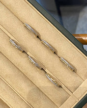 Load image into Gallery viewer, LUOWEND 18K White+Yellow Gold Natural Diamond Ring for Women