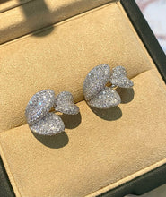 Load image into Gallery viewer, LUOWEND 18K White Gold Natural Diamond Ring for Women